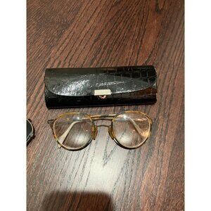 Dakota Smith Vintage Eyeglasses with Sunglasses Clip-On and Intricate Details